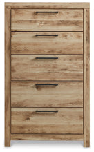 Load image into Gallery viewer, Hyanna Full Panel Headboard with Mirrored Dresser, Chest and 2 Nightstands
