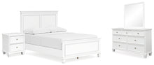 Load image into Gallery viewer, Fortman Full Panel Bed with Mirrored Dresser and Nightstand
