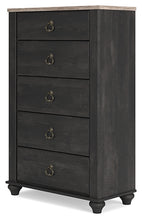 Load image into Gallery viewer, Nanforth Queen Panel Headboard with Mirrored Dresser and Chest
