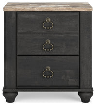 Load image into Gallery viewer, Nanforth King/California King Panel Headboard with Mirrored Dresser, Chest and 2 Nightstands
