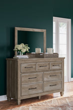 Load image into Gallery viewer, Yarbeck Queen Panel Bed with Mirrored Dresser and Chest
