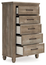 Load image into Gallery viewer, Yarbeck King Panel Bed with Storage with Mirrored Dresser, Chest and Nightstand
