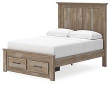 Load image into Gallery viewer, Yarbeck Queen Panel Bed with Storage with Mirrored Dresser, Chest and 2 Nightstands
