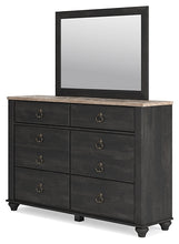 Load image into Gallery viewer, Nanforth King Panel Bed with Mirrored Dresser, Chest and 2 Nightstands
