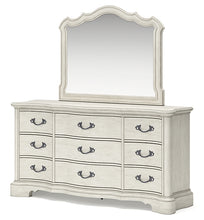 Load image into Gallery viewer, Arlendyne California King Upholstered Bed with Mirrored Dresser and 2 Nightstands
