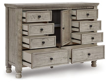 Load image into Gallery viewer, Harrastone Queen Panel Bed with Dresser
