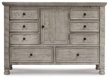 Load image into Gallery viewer, Harrastone Queen Panel Bed with Dresser
