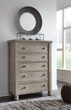 Load image into Gallery viewer, Harrastone King Panel Bed with Mirrored Dresser, Chest and 2 Nightstands
