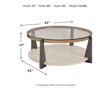 Load image into Gallery viewer, Frazwa Round Cocktail Table
