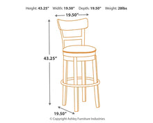 Load image into Gallery viewer, Pinnadel Bar Height Bar Stool (Set of 2)
